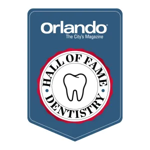 Orlando Dentistry Hall of Fame badge